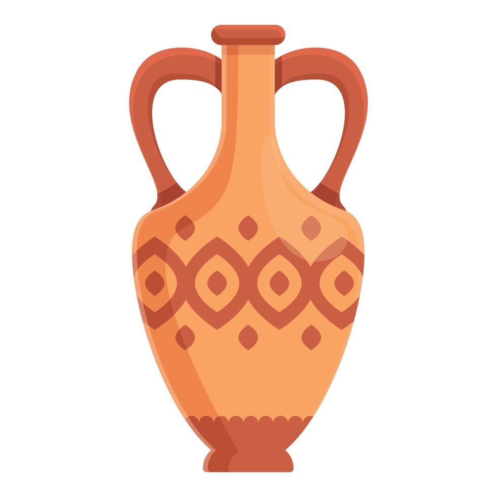 Amphora perthenon icon, cartoon style vector