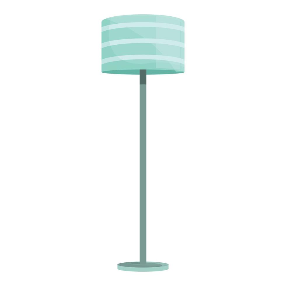 vector de dibujos animados de icono de lámpara de piso moderno. soporte interior