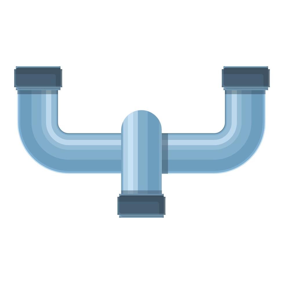 Flow pipe icon, cartoon style vector