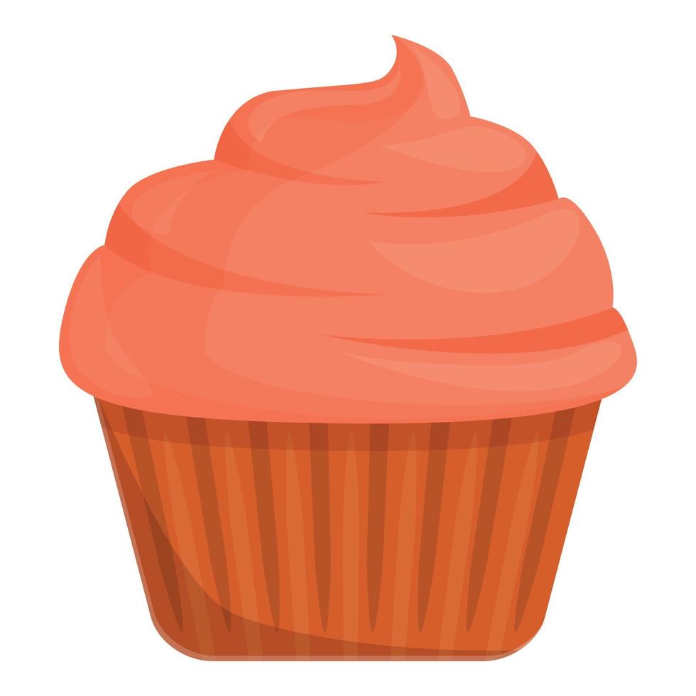 Homemade muffin icon, cartoon and flat style vector