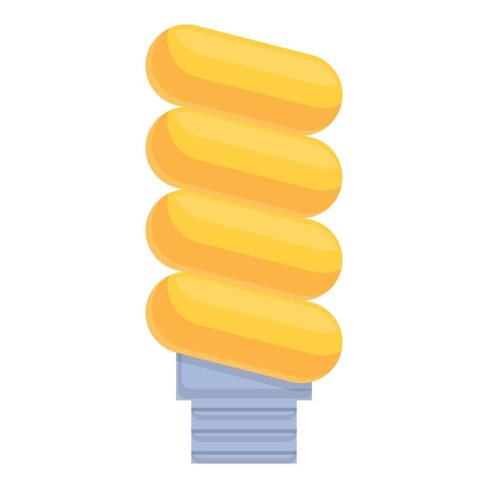 Smart lightbulb led icon, cartoon style vector