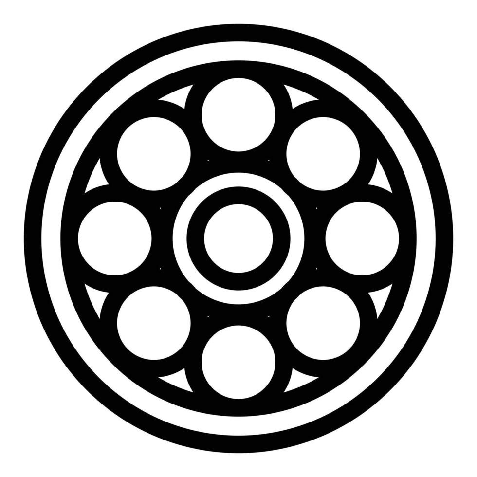 Skateboard roller icon, outline style vector