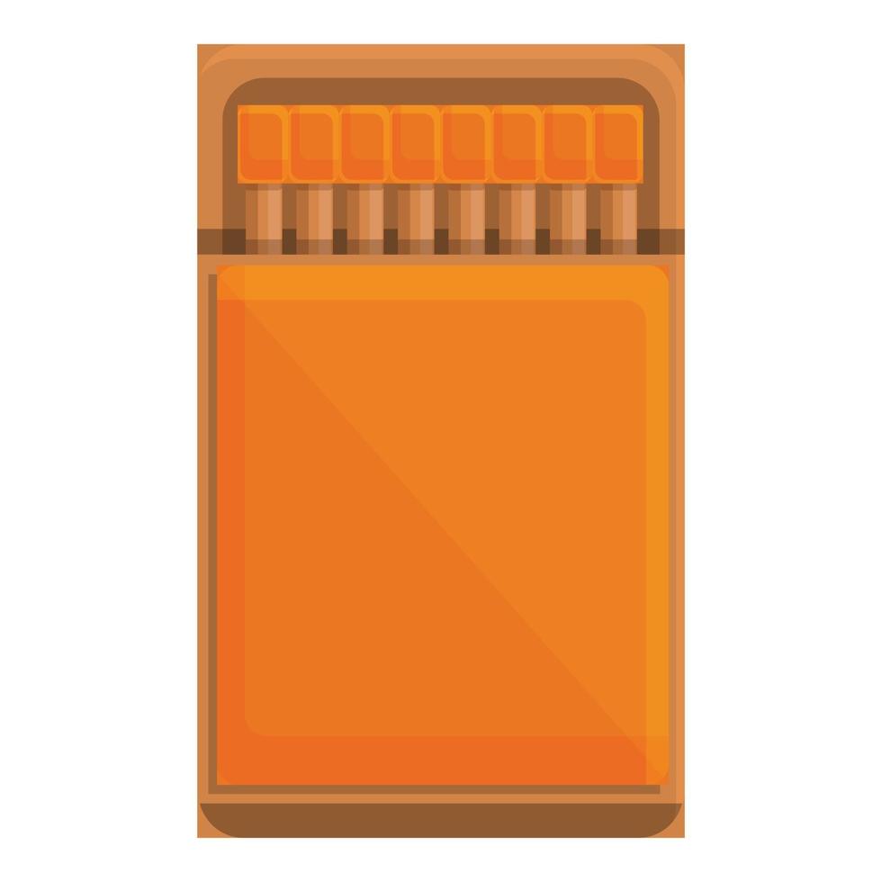 icono de cajas de fósforos, estilo de dibujos animados vector