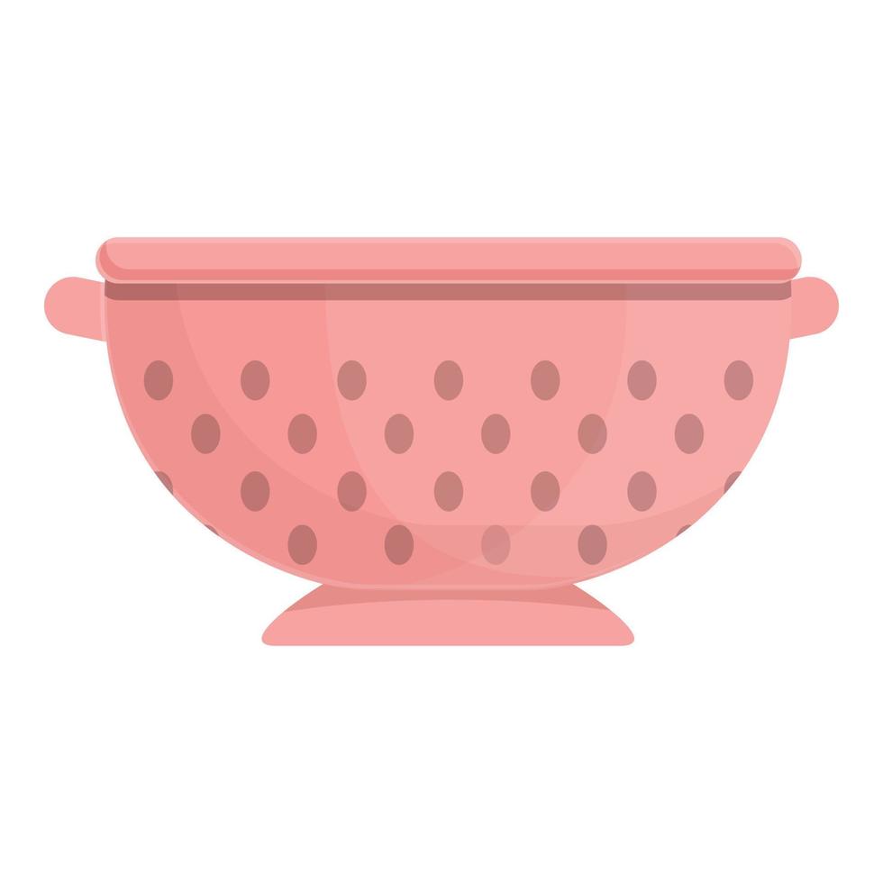 Colander icon cartoon vector. Strainer sieve vector