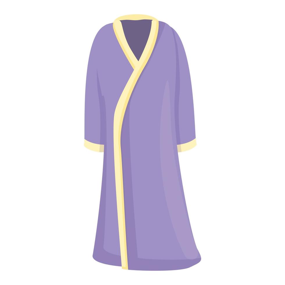 Violet robe icon cartoon vector. Fabric cloth vector
