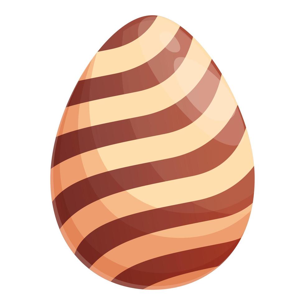 vector de dibujos animados de icono de caramelo de huevo de chocolate. caramelo de pascua