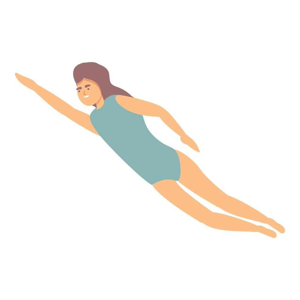 Swimming practice icon cartoon vector. Pool swimmer vector