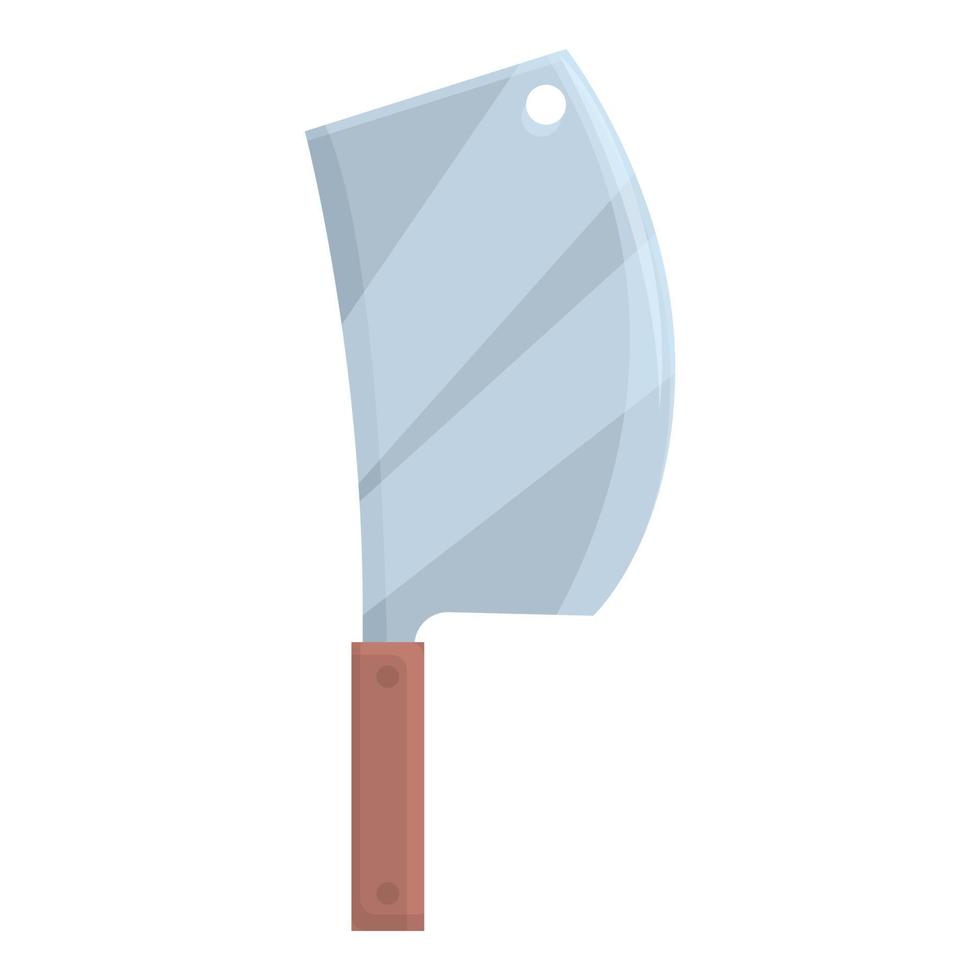 Meat knife icon cartoon vector. Cook party vector