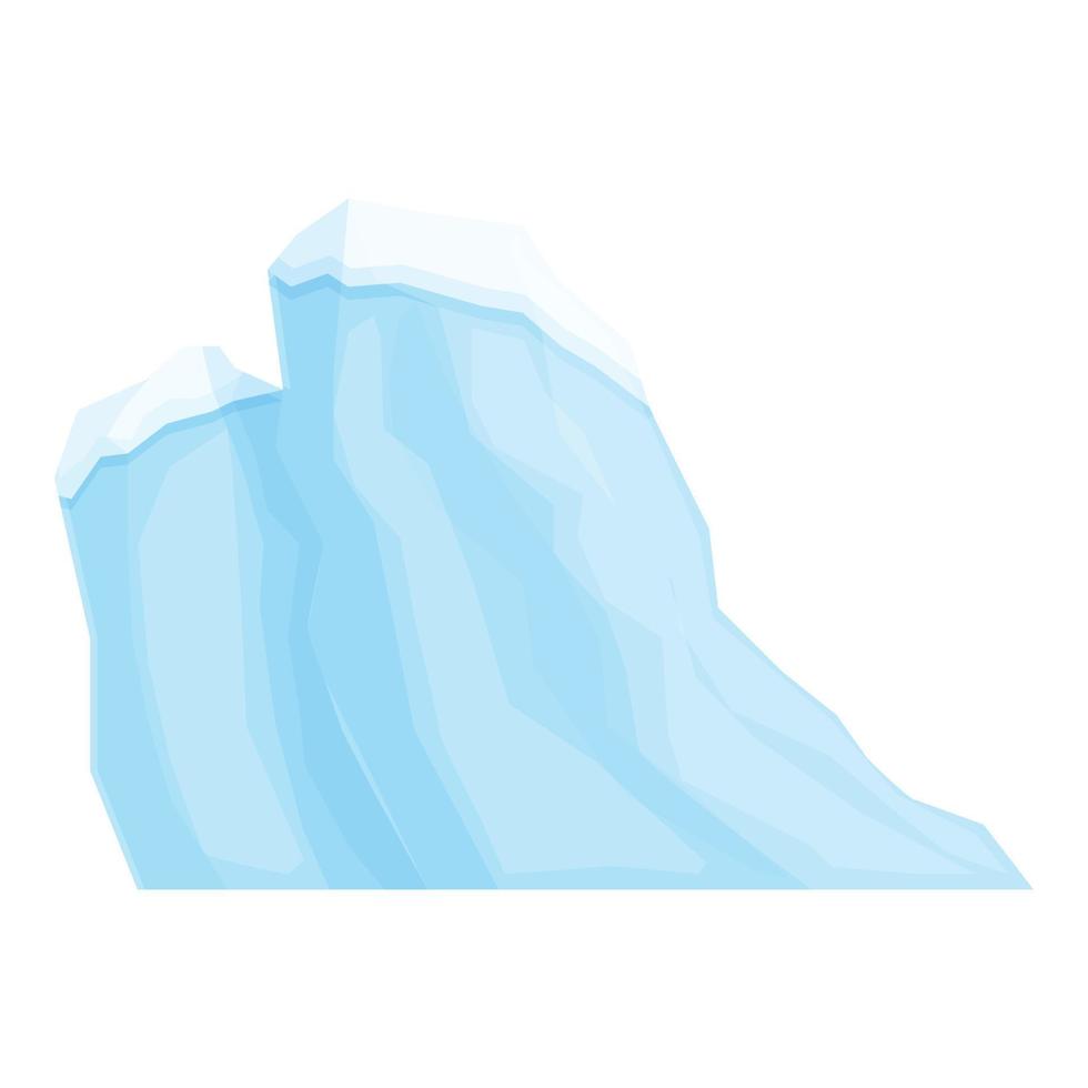 vector de dibujos animados de icono de glaciar de polo. iceberg