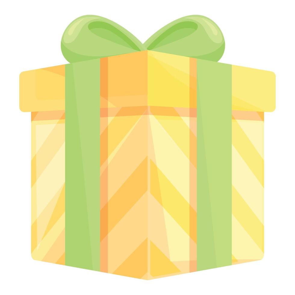 Party gift box icon cartoon vector. Present package vector