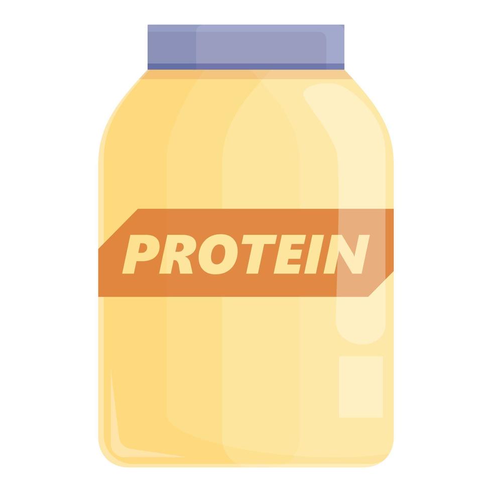 Protein jar icon cartoon vector. Food stevia vector