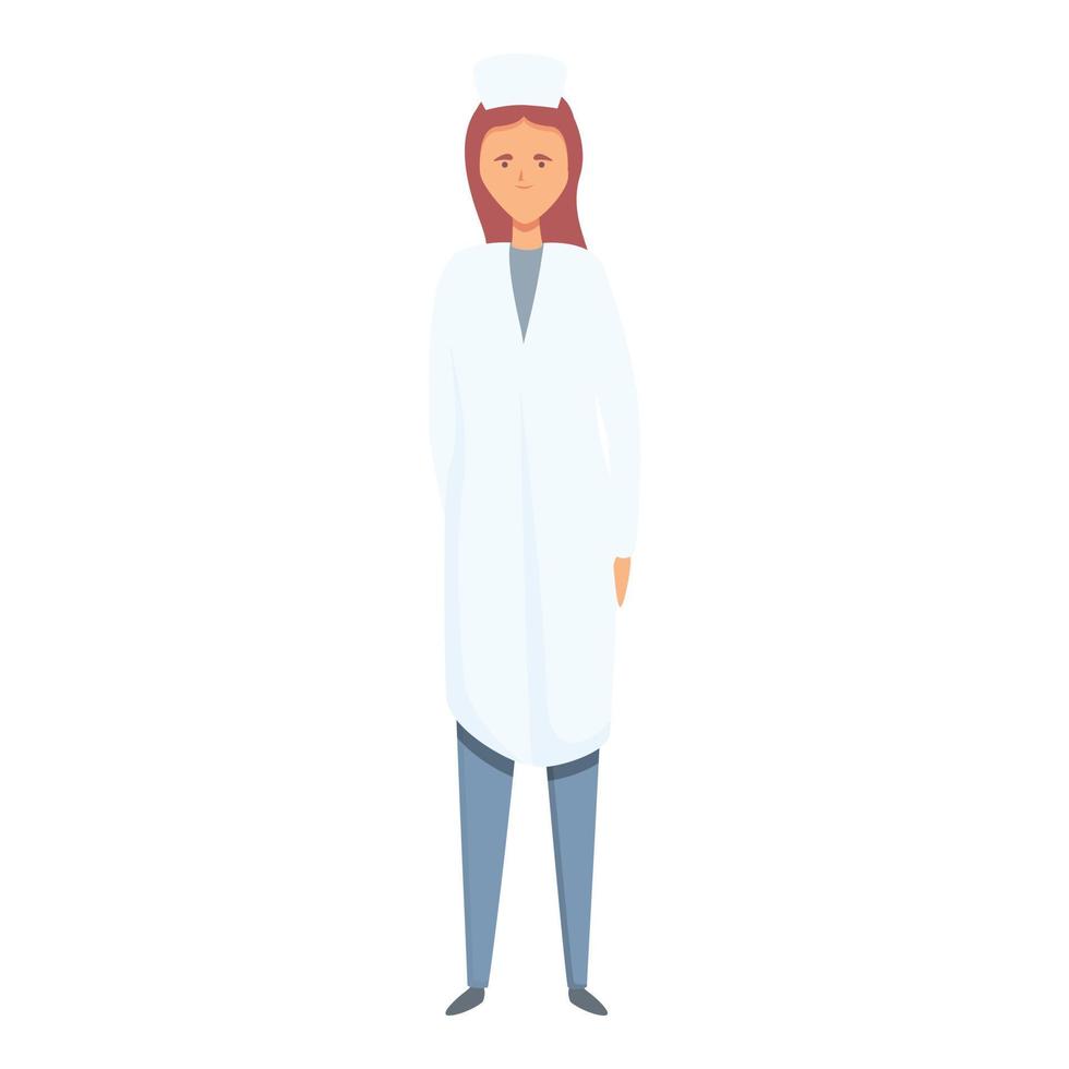 vector de dibujos animados de icono de superenfermera. atención médica