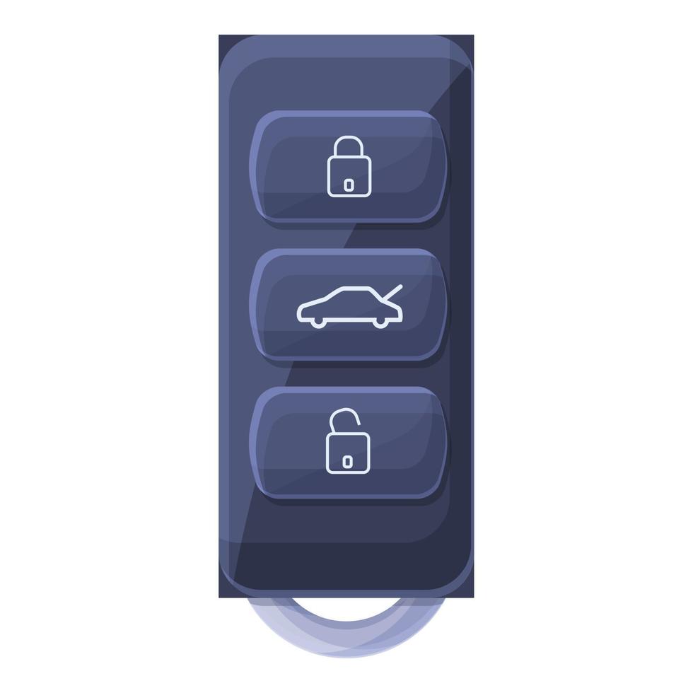 Driver smart car key icon, cartoon style vector
