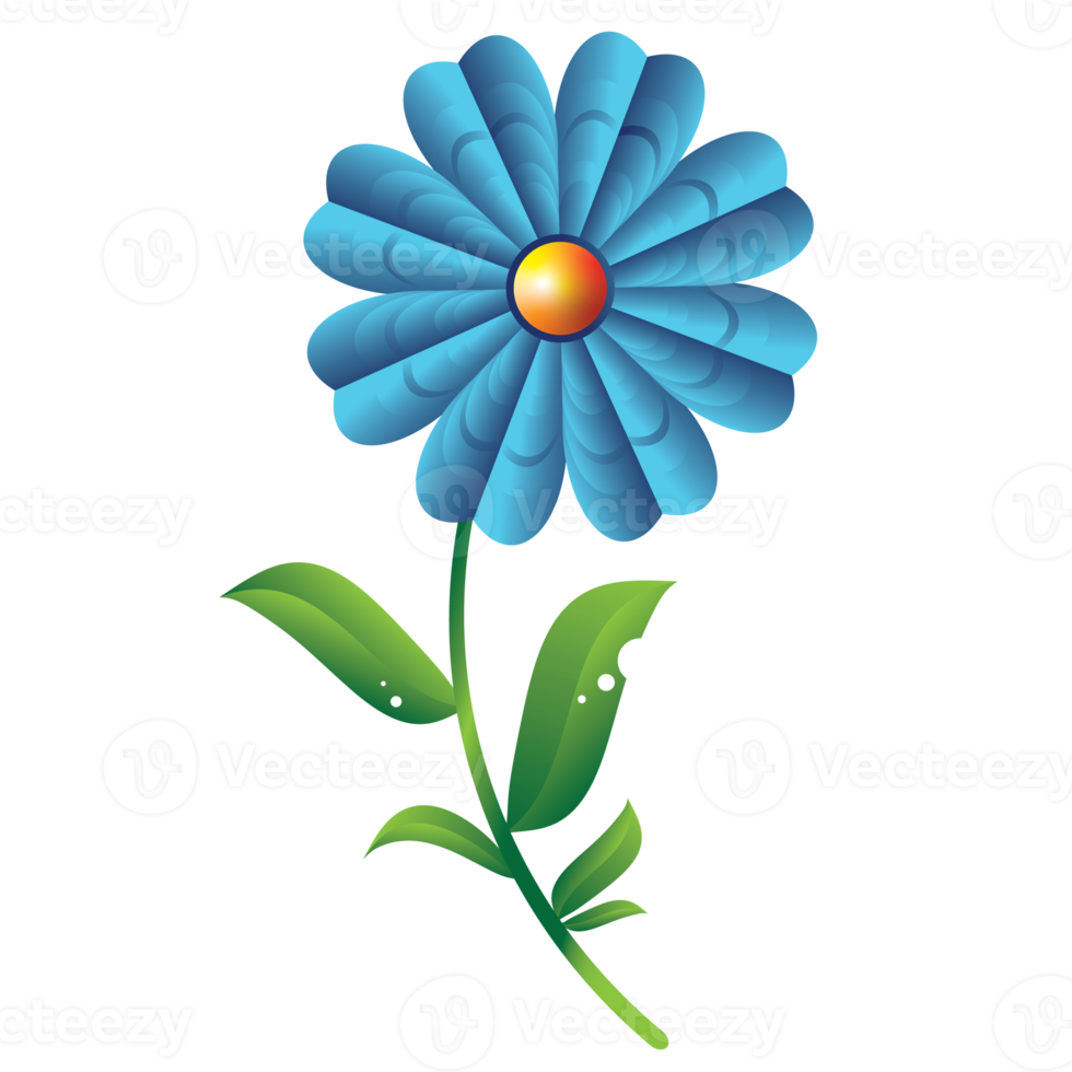 flower illustration design for decoration png