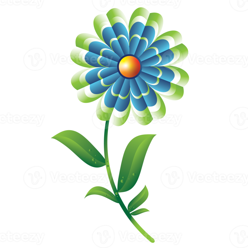 flower illustration design for decoration png