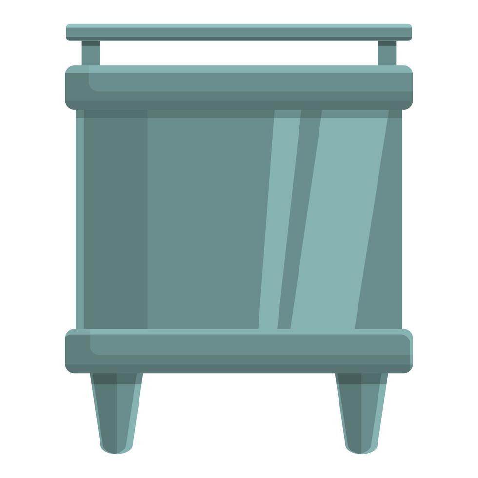 Paper production stove icon, cartoon style vector