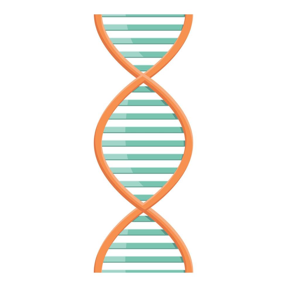 icono de ADN de fórmula, estilo de dibujos animados vector