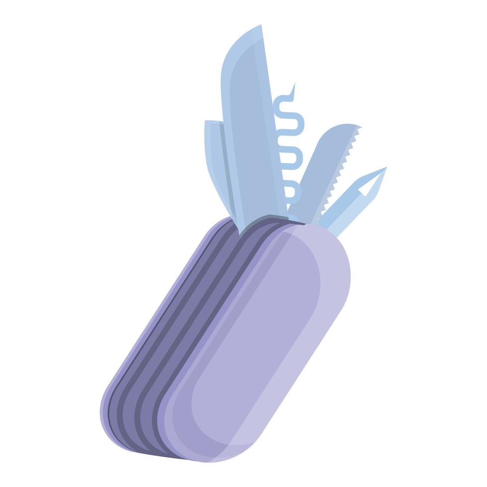 Multitool personal icon, cartoon style vector