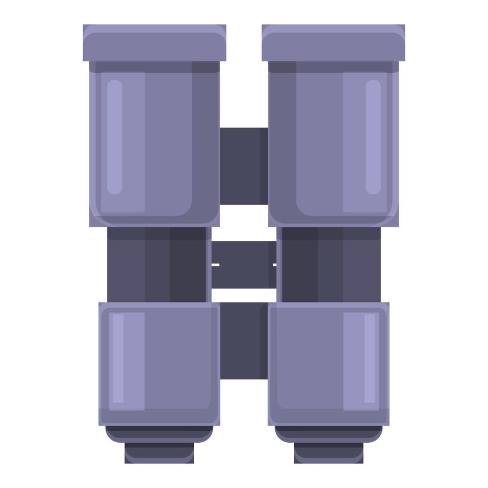 Safari binoculars icon, cartoon style vector