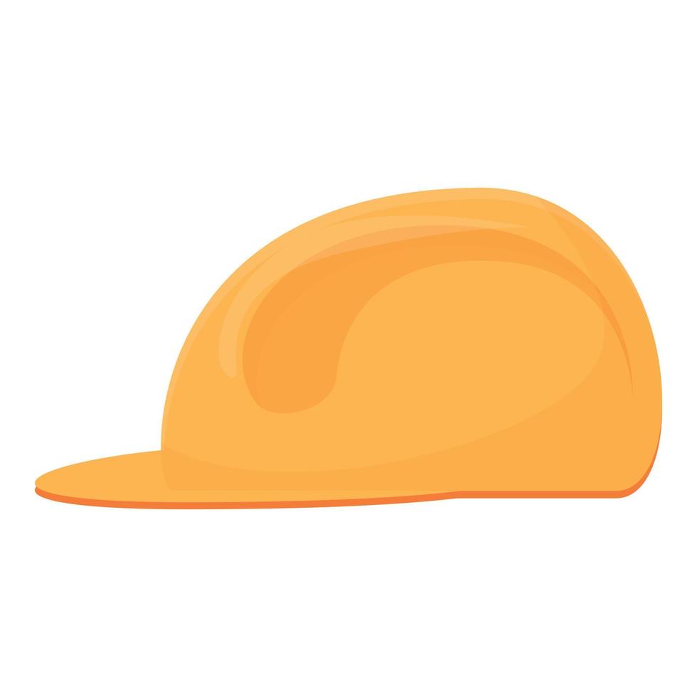 vector de dibujos animados de icono de casco protector. sombrero de seguridad