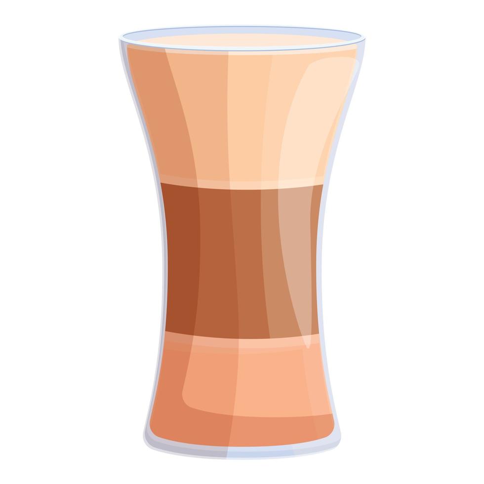 Latte spice icon, cartoon style vector