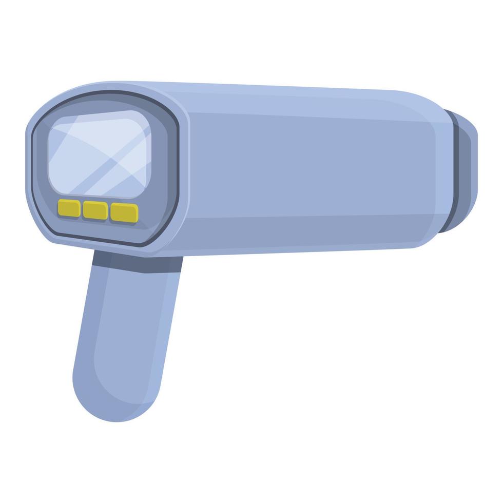 Speed radar digital icon, cartoon style vector