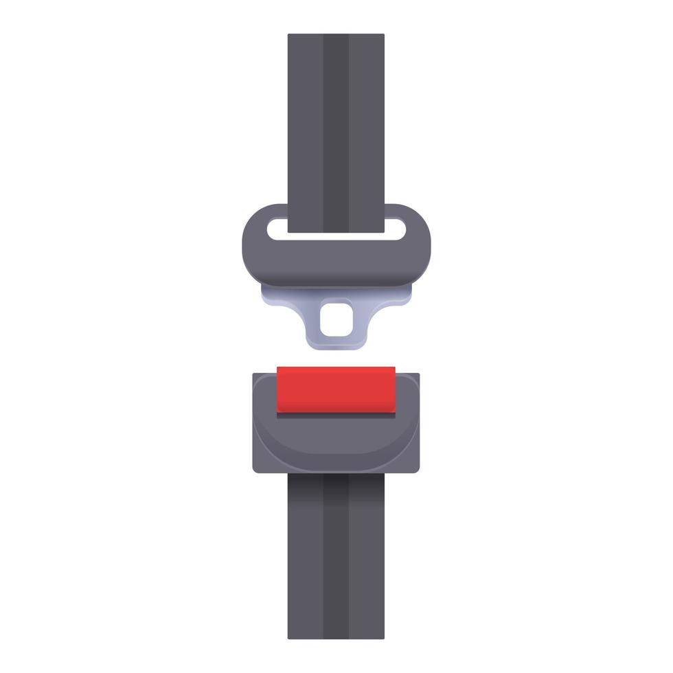 Seatbelt icon cartoon vector. Car seat vector