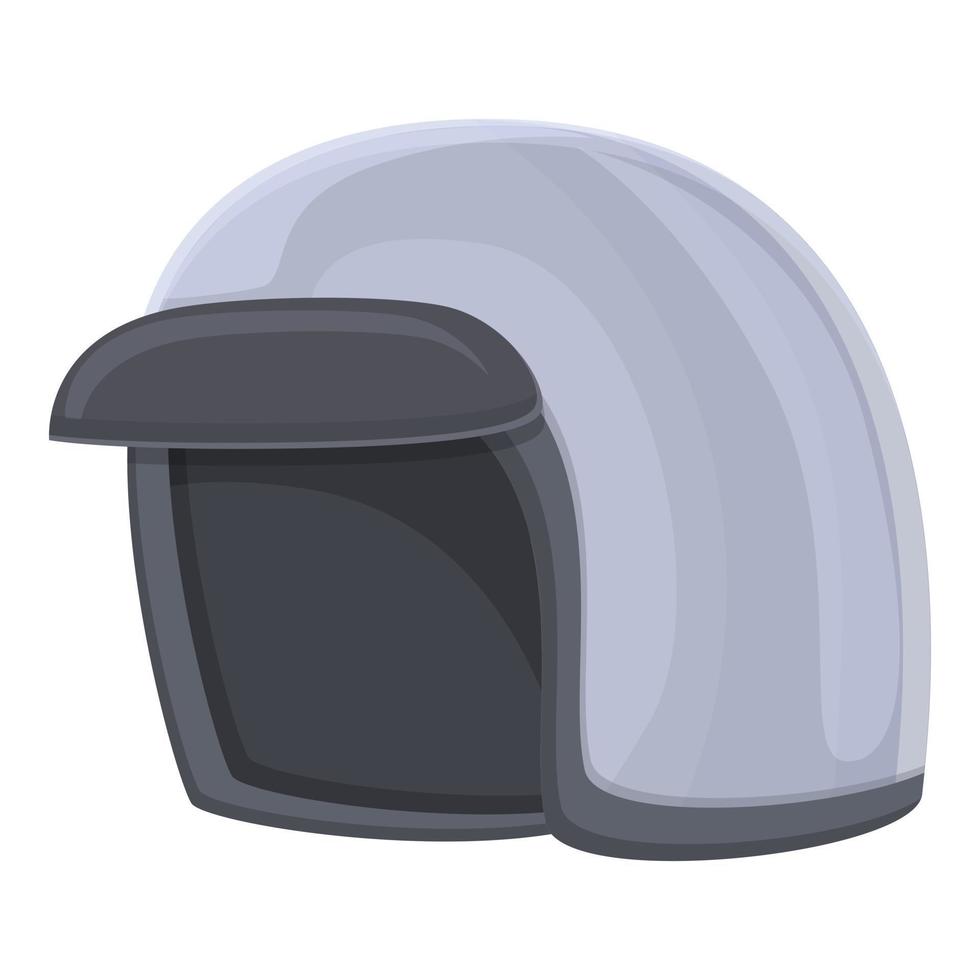 Biker nuevo icono de casco vector de dibujos animados. moto de seguridad