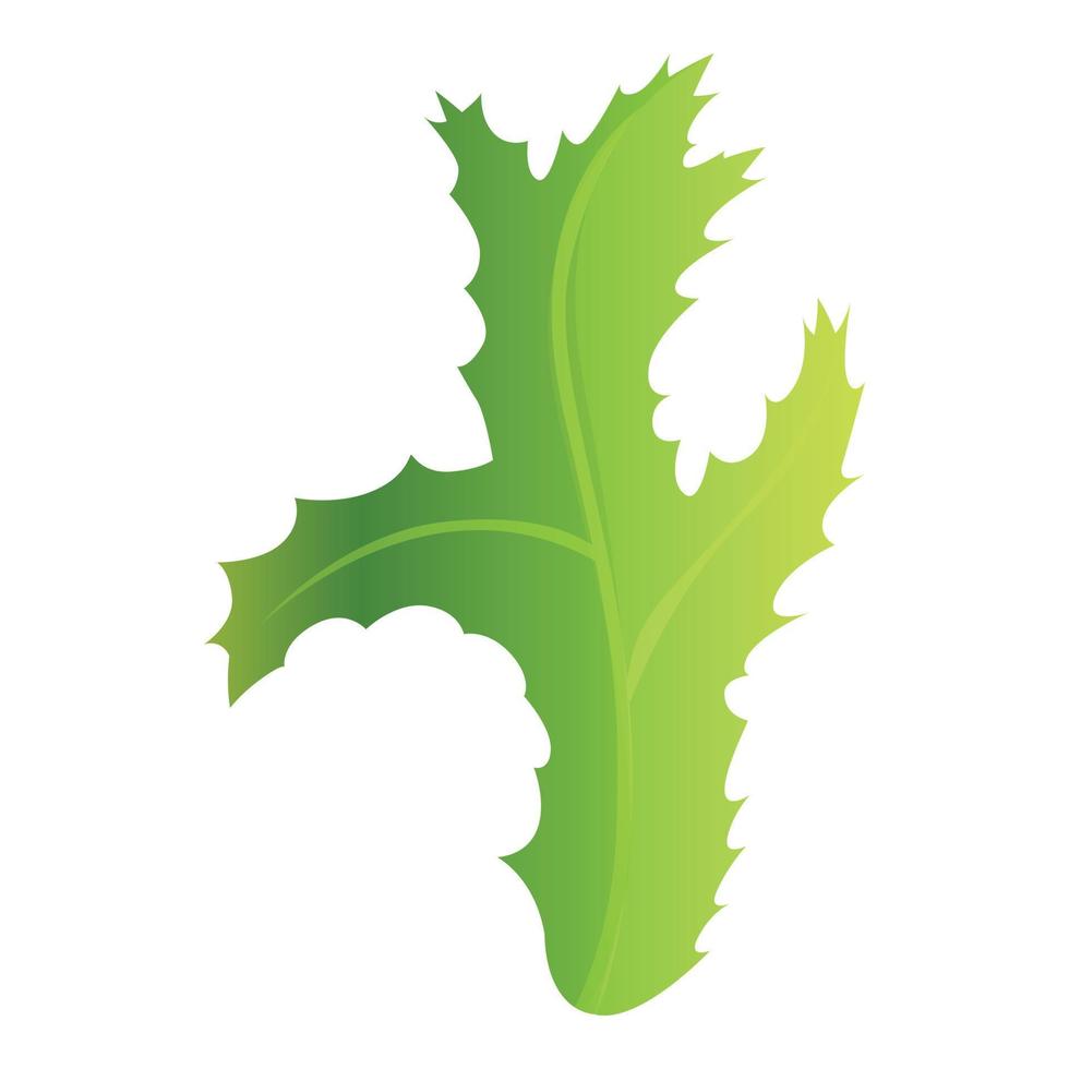 Thistle plant icon, cartoon style vector
