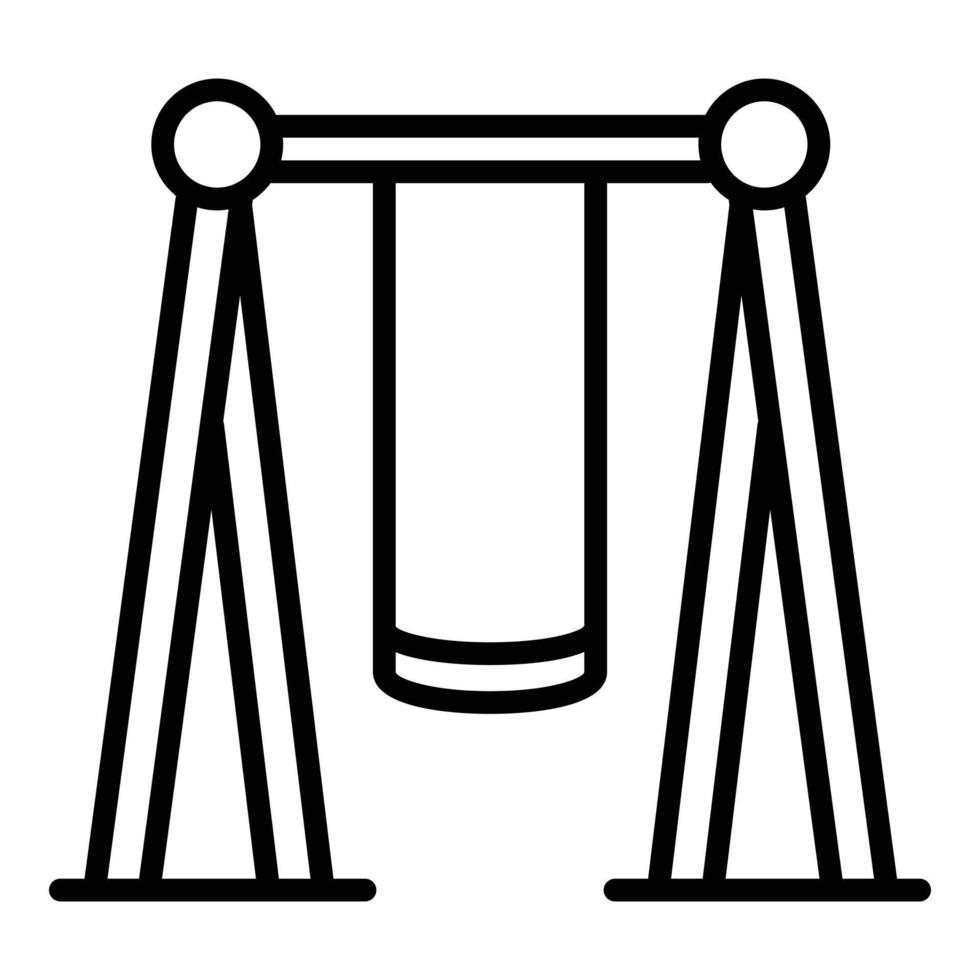 Kid playground swing icon, outline style 14318586 Vector Art at Vecteezy