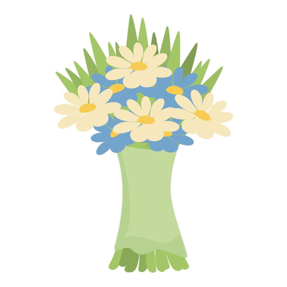 vector de dibujos animados de icono de ramo floral. flor de la boda