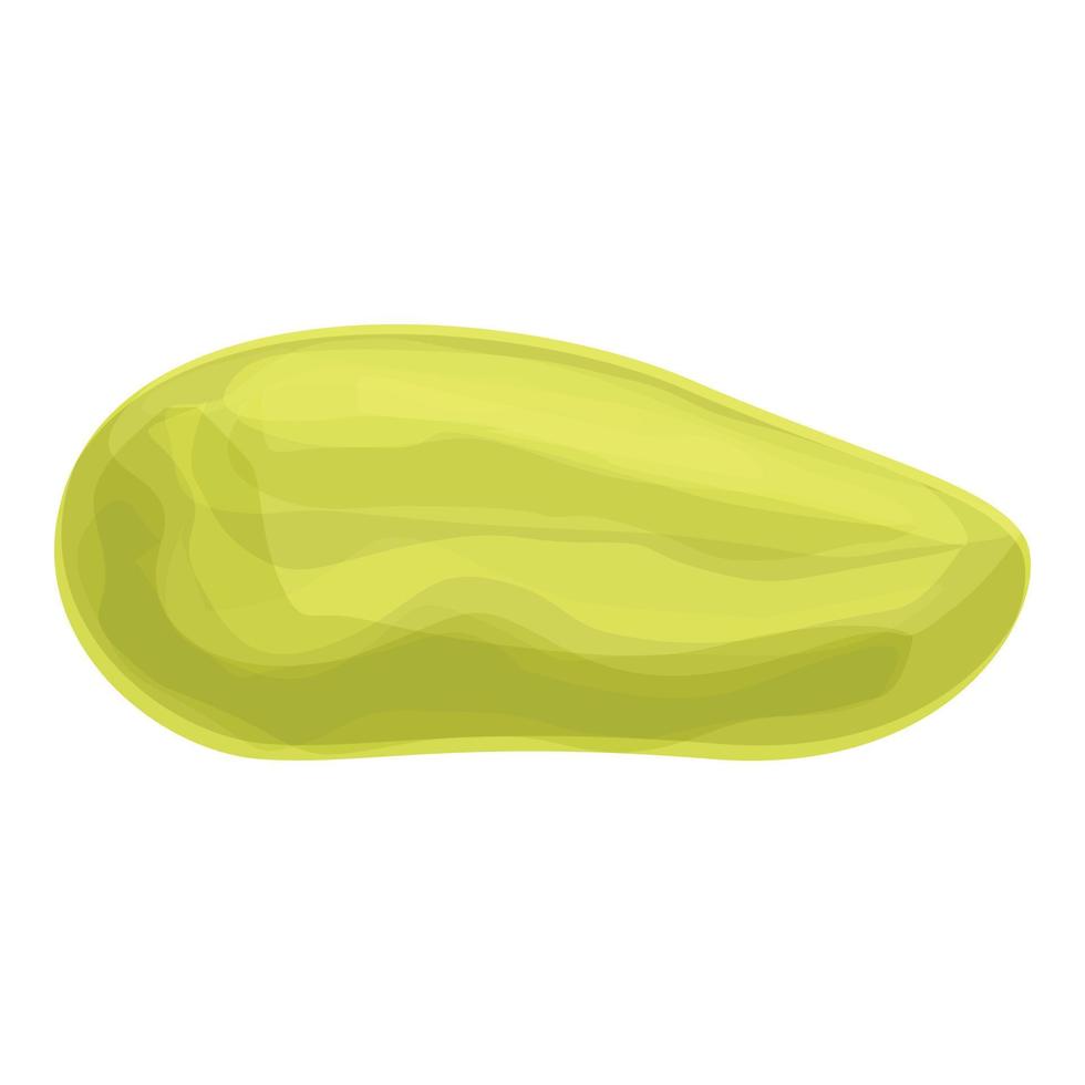 Green snack icon cartoon vector. Dry food vector