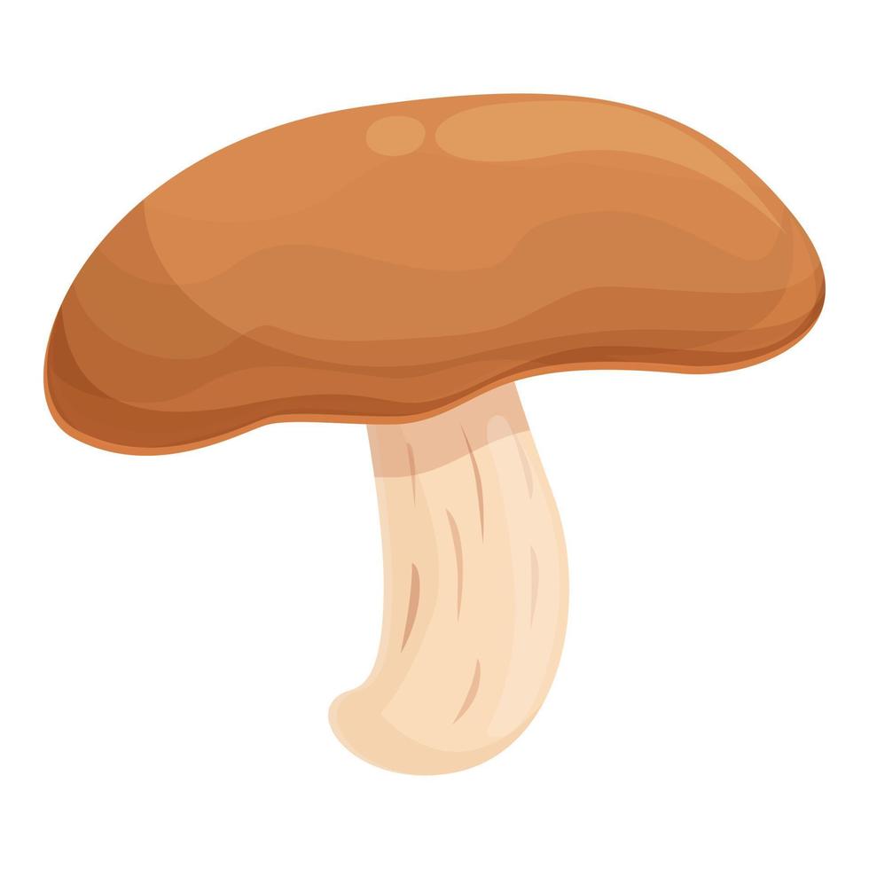 Portobello mushroom icon cartoon vector. Shiitake food vector