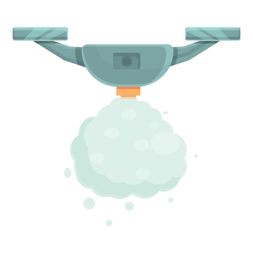 Chemical drone icon cartoon vector. Airplane ship vector