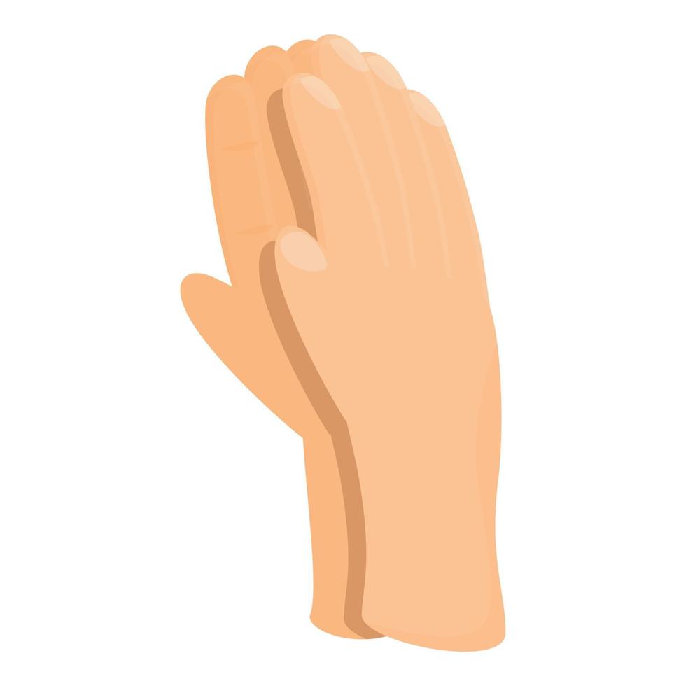 Finger hand clap icon cartoon vector. Applause crowd vector