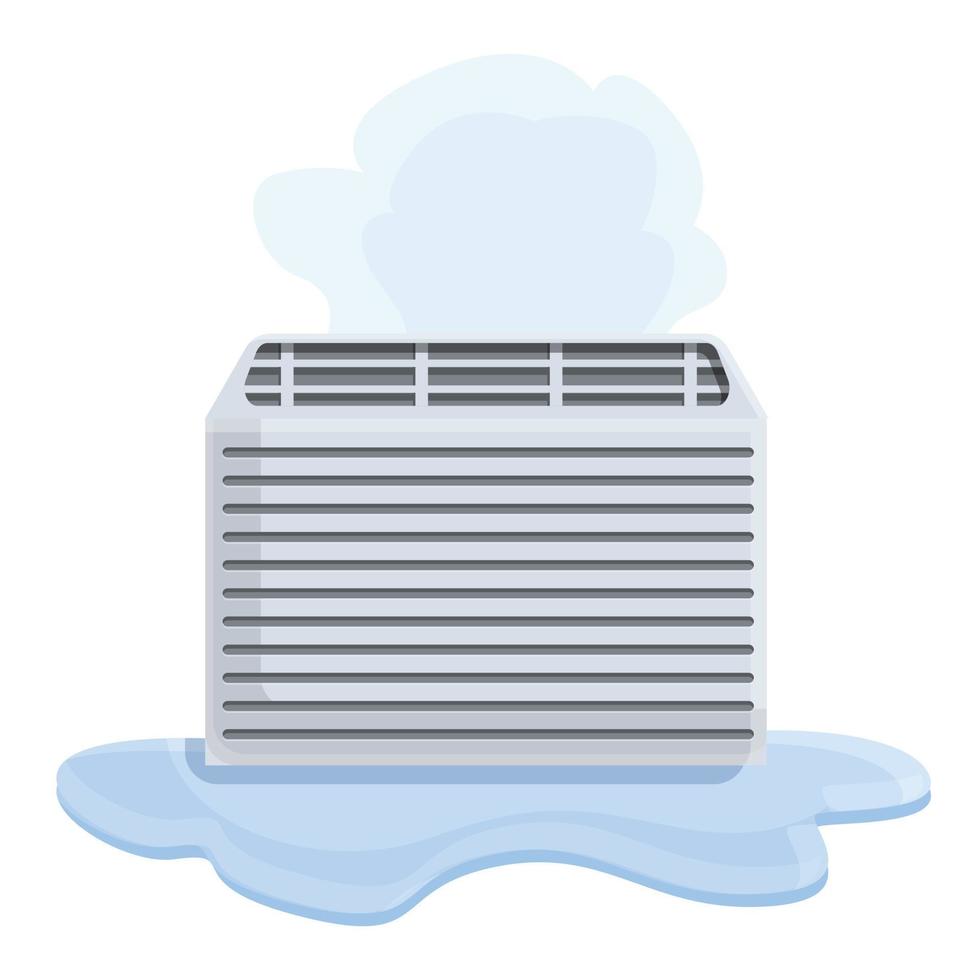 Change air conditioner filter icon cartoon vector. House service vector