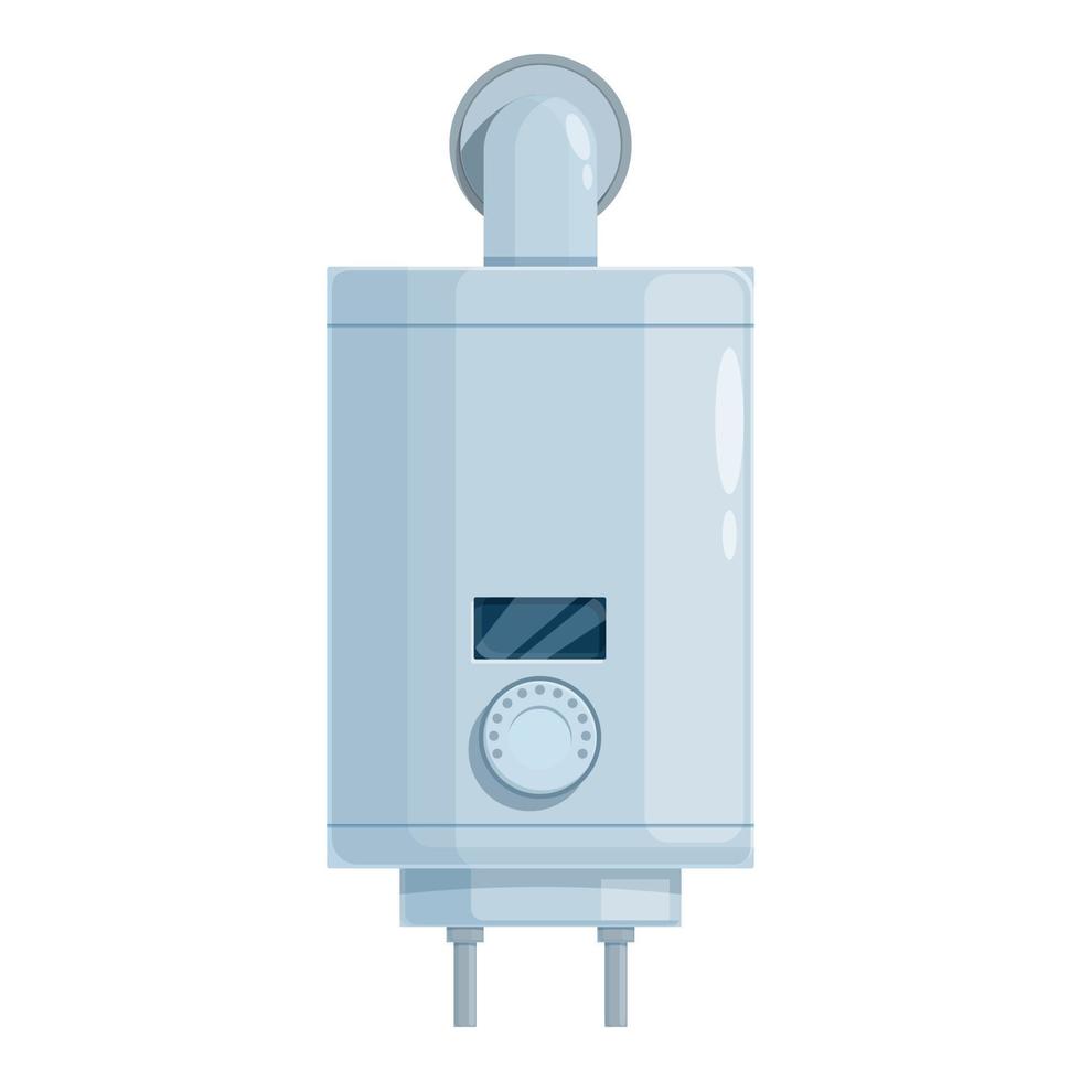 Central gas boiler icon cartoon vector. Fire energy vector