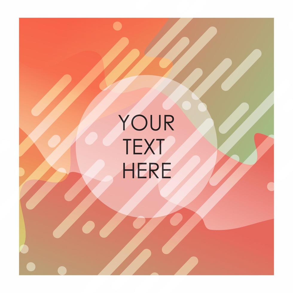 Colorful background with typography vector