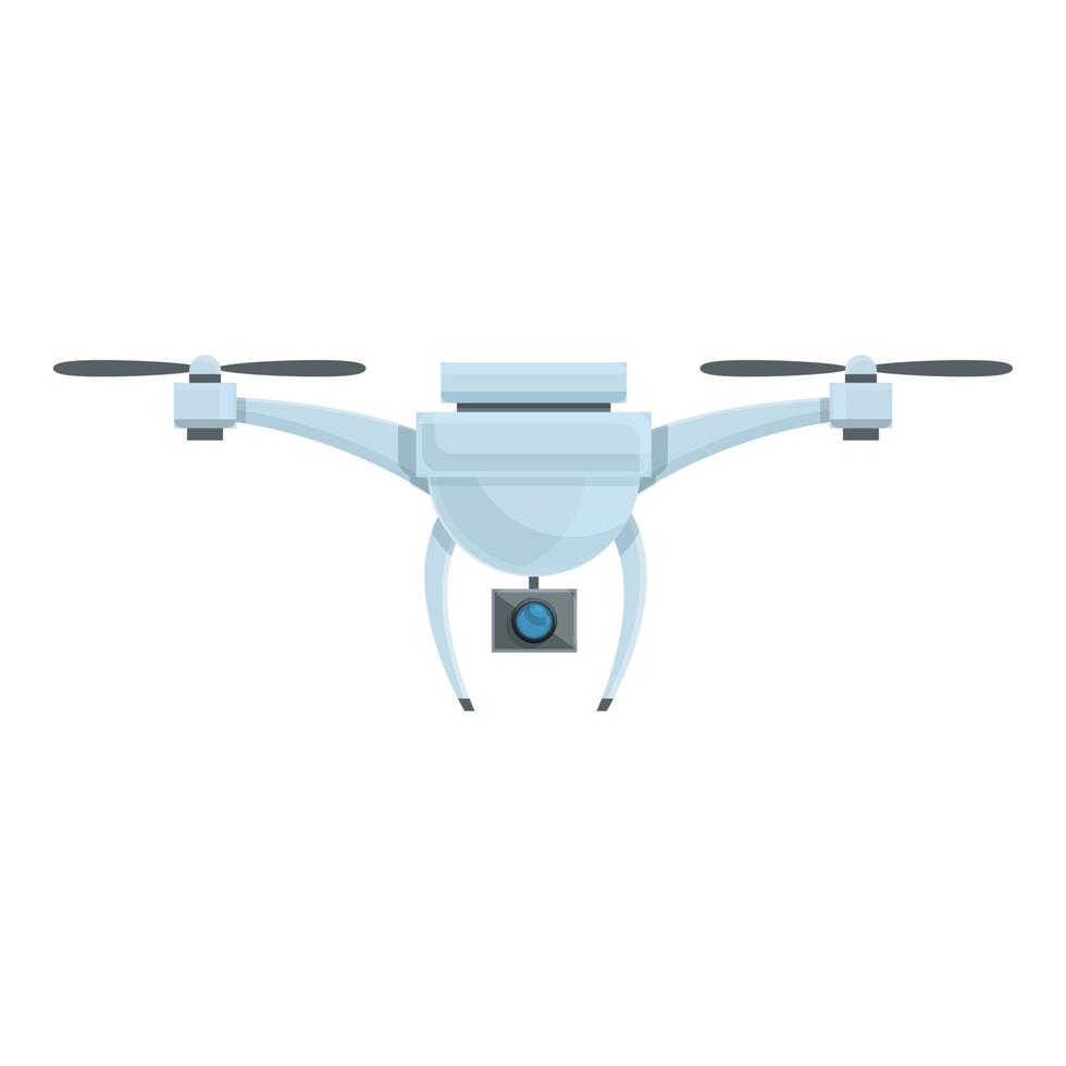 Drone camera icon, cartoon style vector