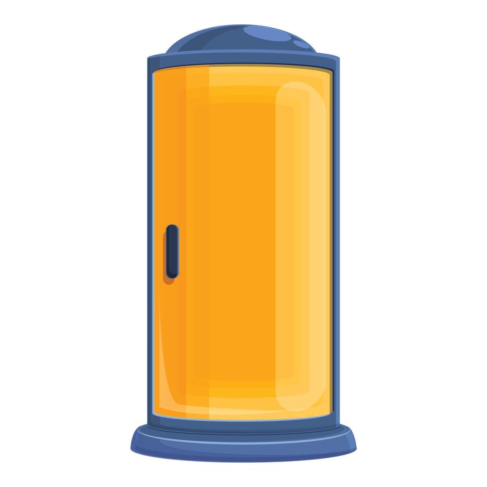 Solarium icon, cartoon style vector