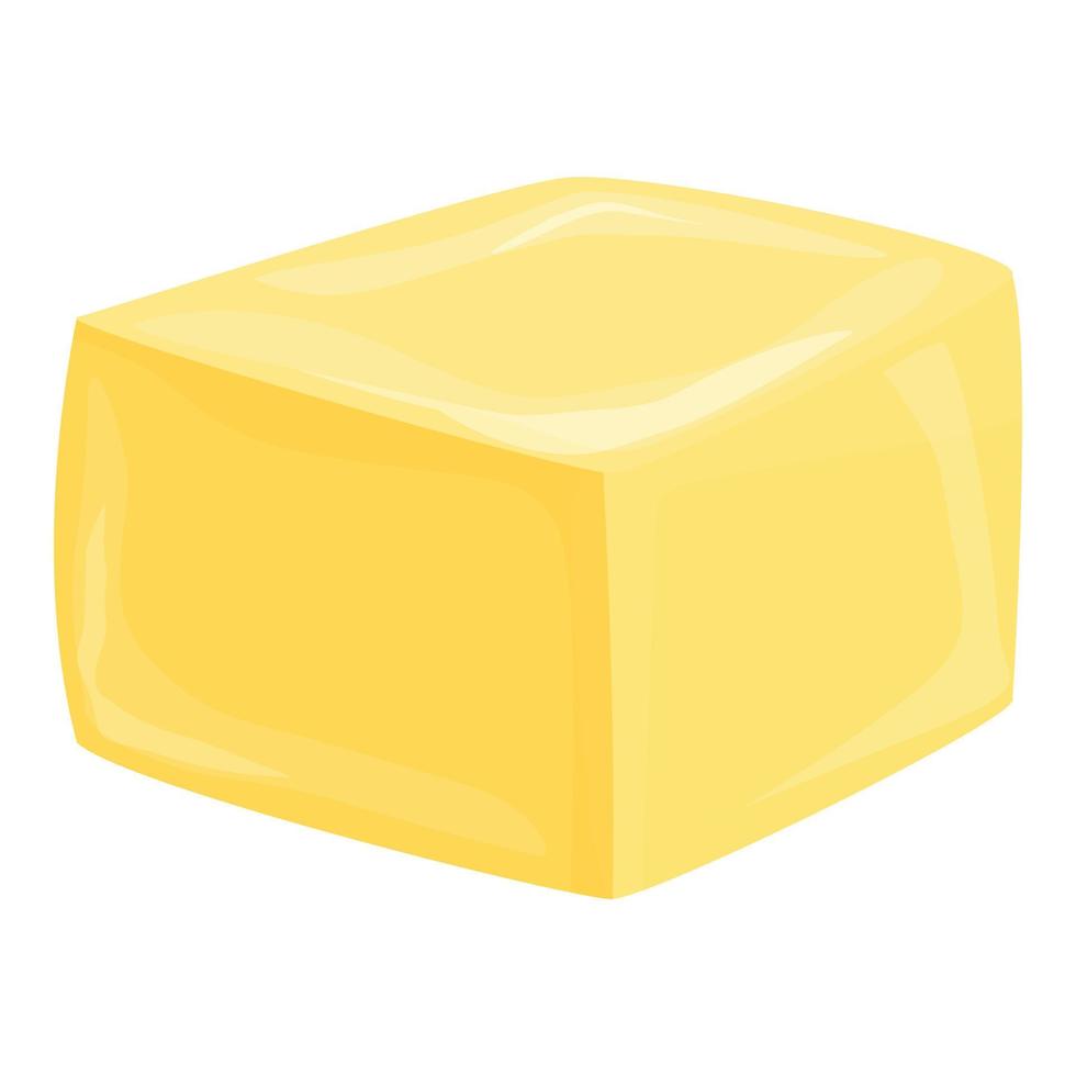 Dry fruit cube icon cartoon vector. Food snack vector