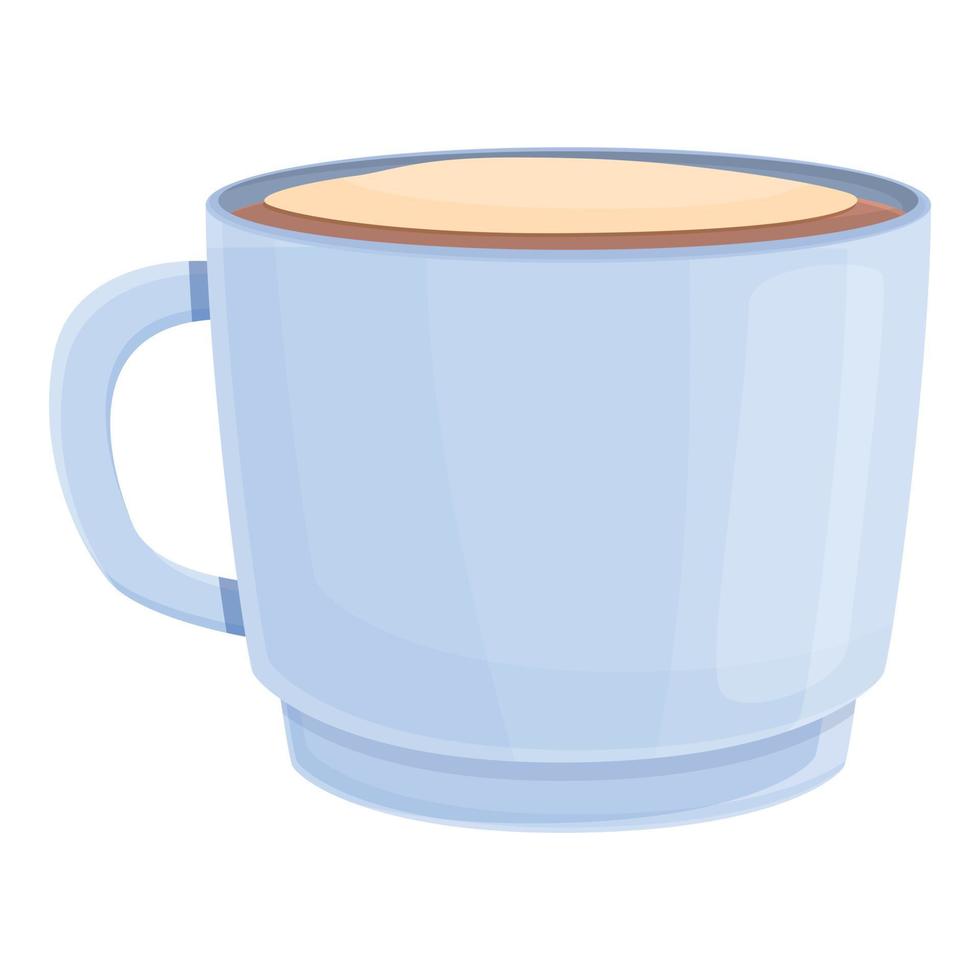 Latte frappe icon, cartoon style vector