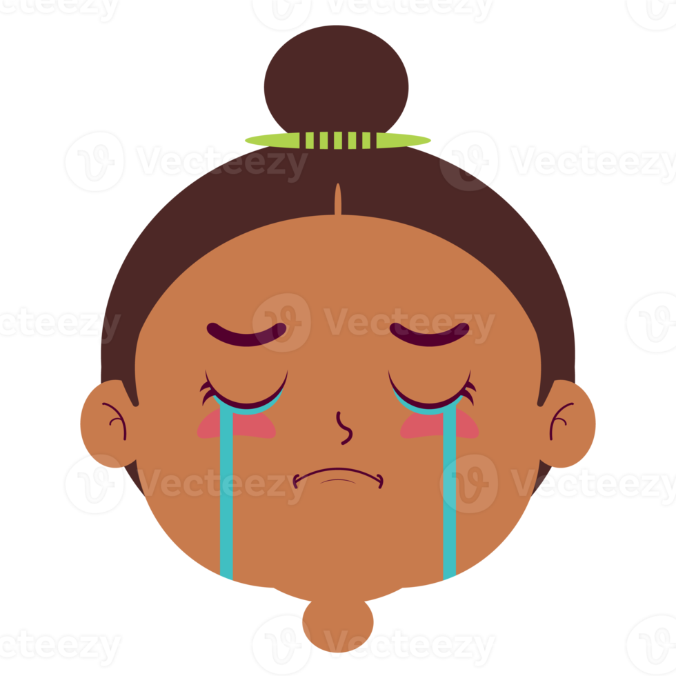 Visage Qui Pleure Dessin Facile Free fille qui pleure visage dessin animé mignon 14319298 PNG with  Transparent Background
