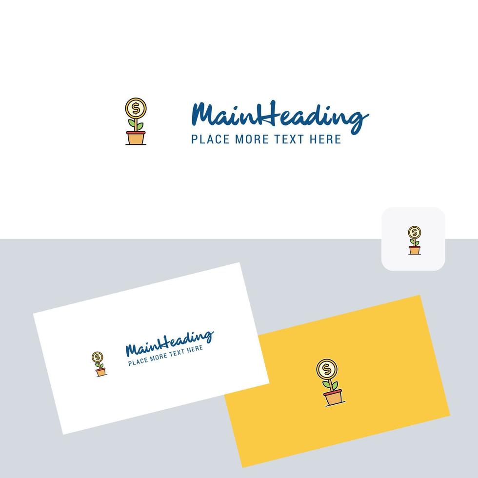 Power plant vector logotype with business card template Elegant corporate identity Vector