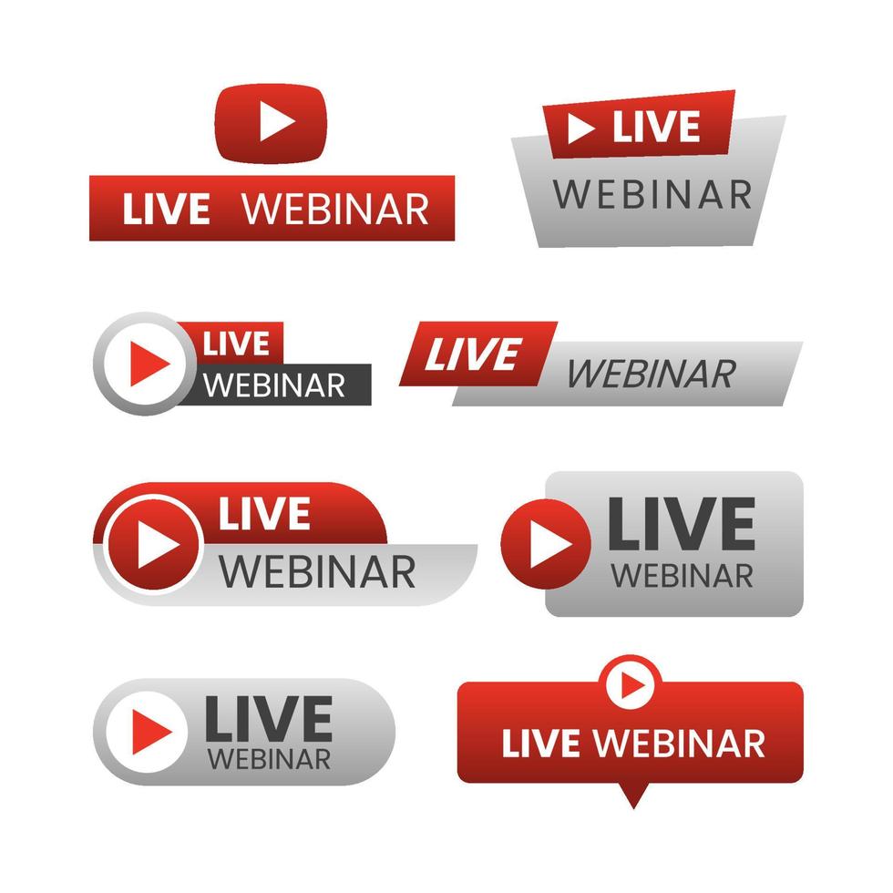 Generic Live Webinar Youtube Logo vector