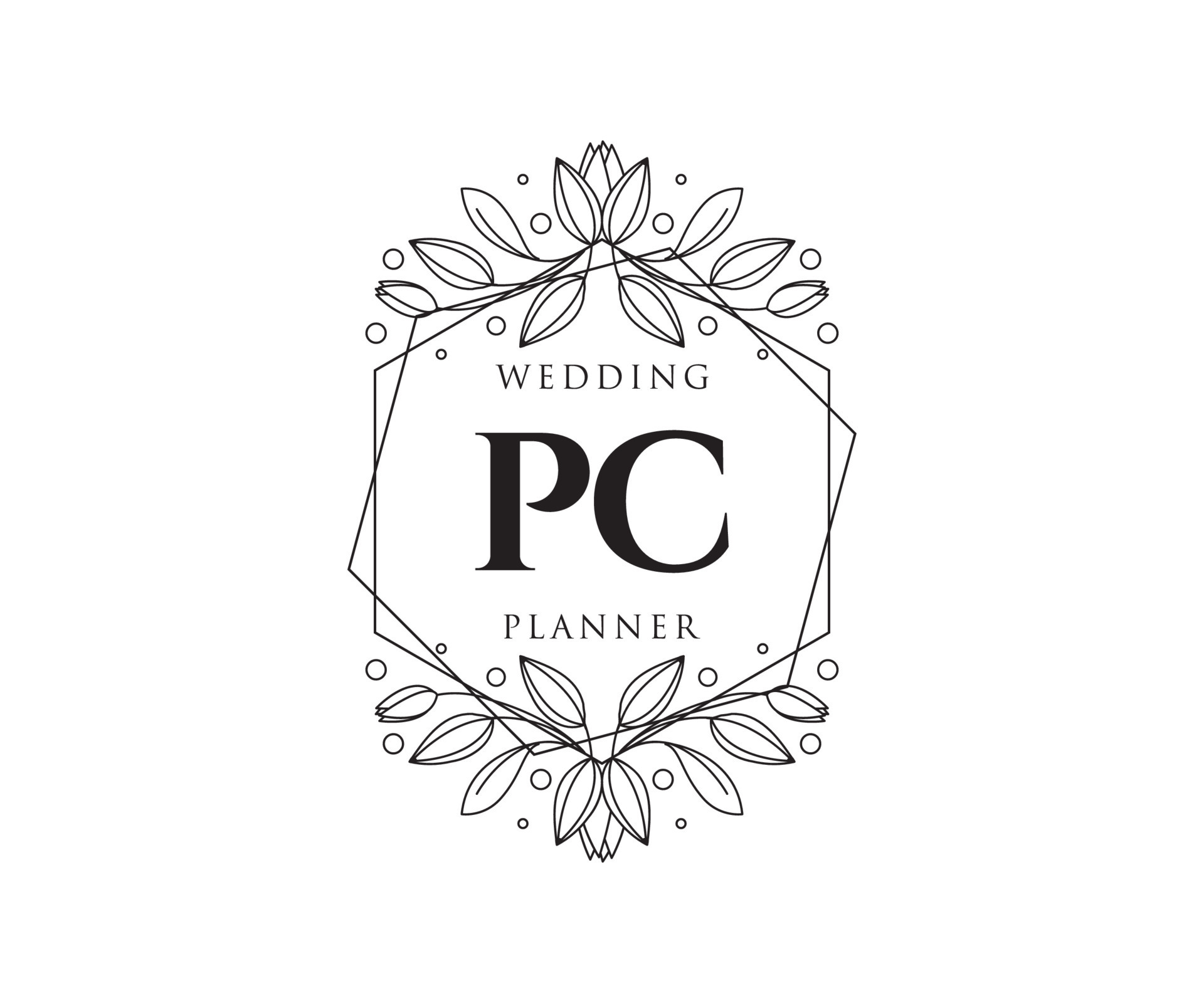 PM Initials letter Wedding monogram logos collection, hand drawn modern  minimalistic and floral templates for Invitation cards, Save the Date,  elegant identity for restaurant, boutique, cafe in vector 15506799 Vector  Art at