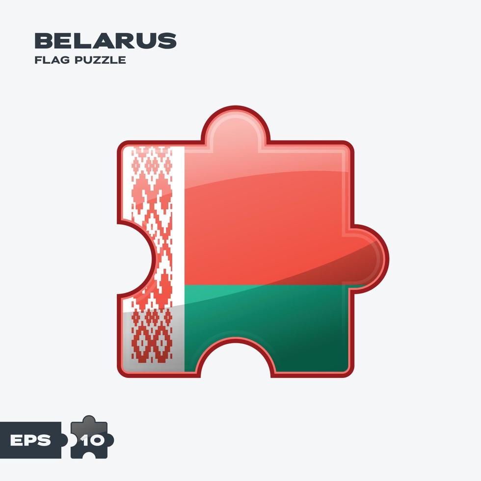 Belarus Flag Puzzle vector