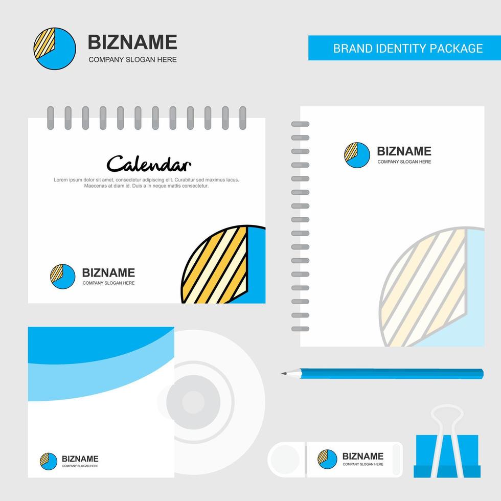 Graph Logo Calendar Template CD Cover Diary and USB Brand Stationary Package Design Vector Template