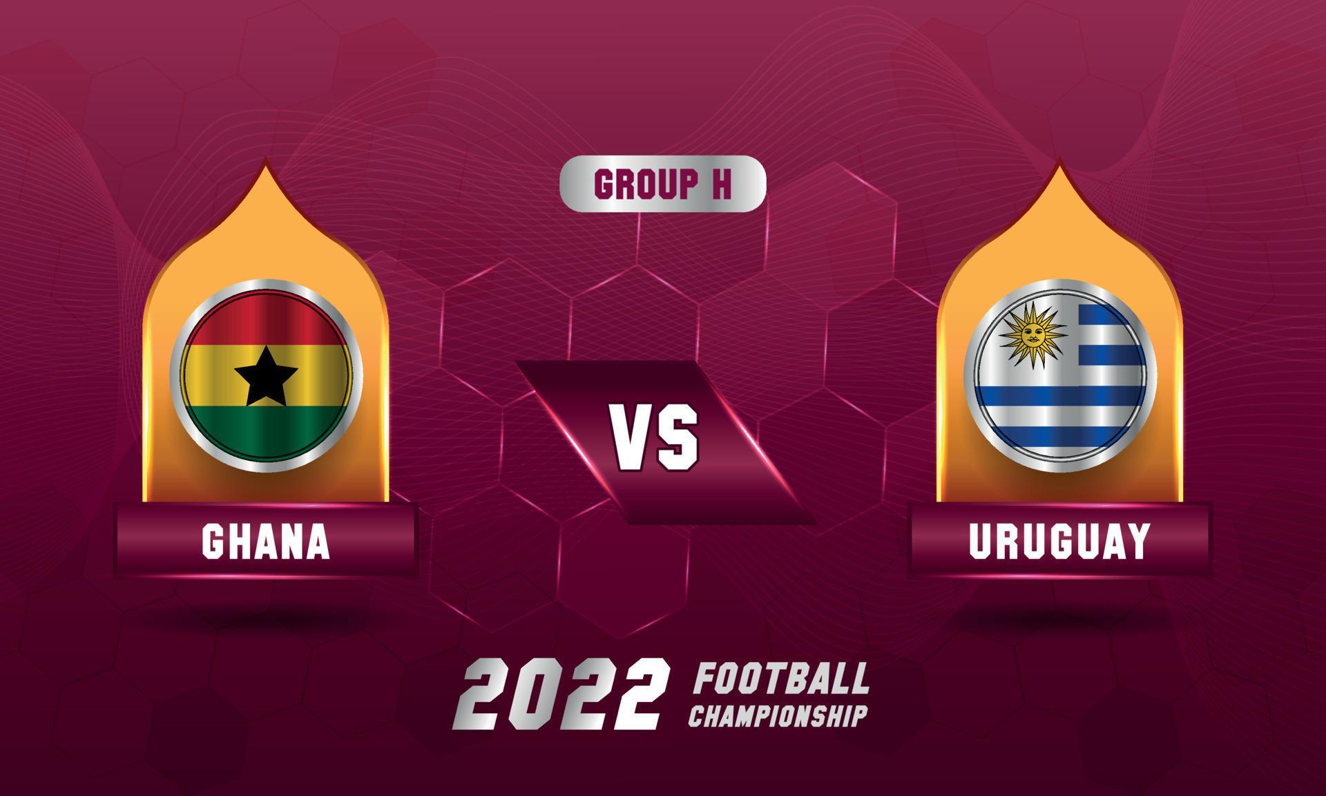 Qatar Soccer World Cup 2022 Ghana Vs Uruguay Match 14320278 Vector Art qatar-soccer-world-cup-2022-ghana-vs-uruguay-match-14320278-vector-art