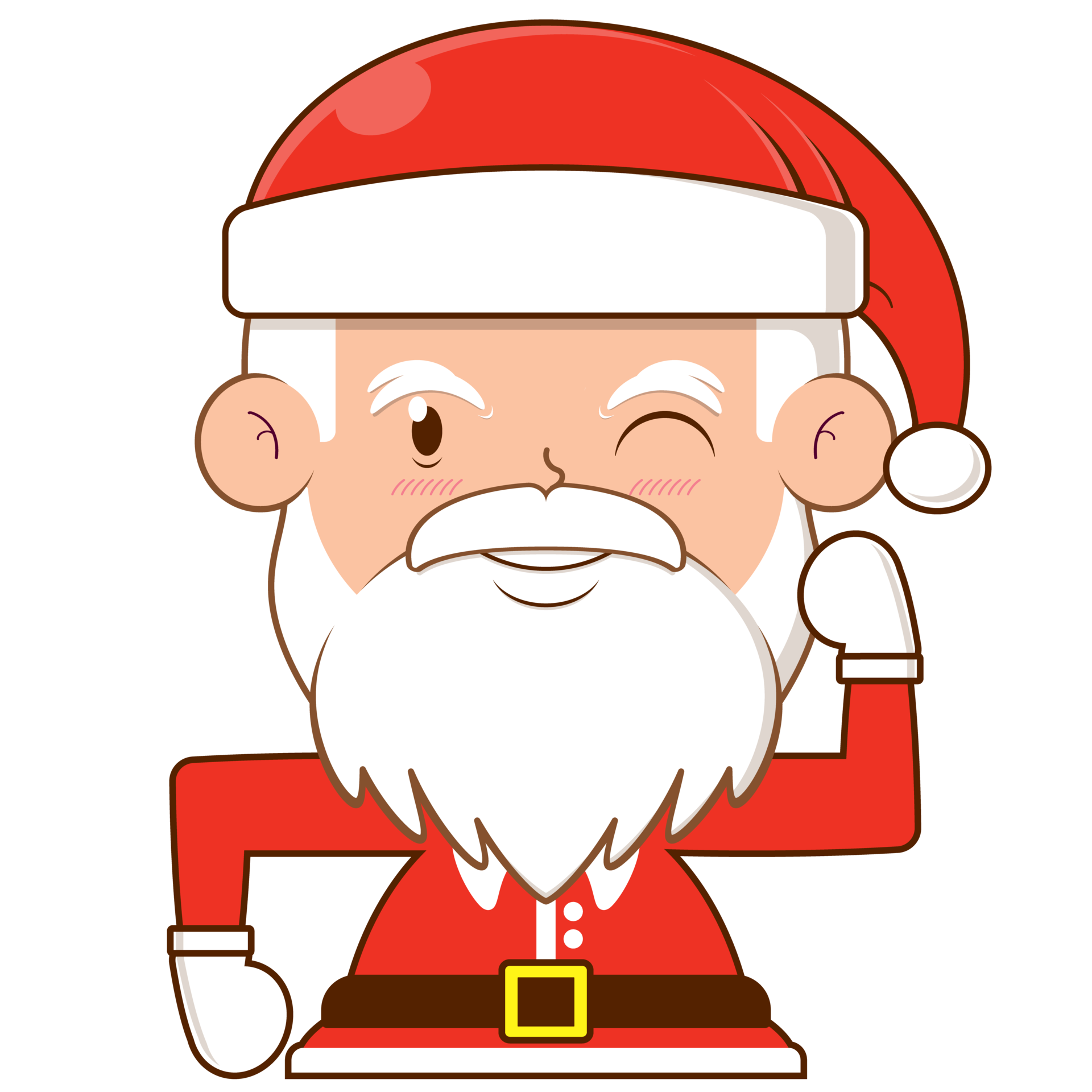 Free santa claus happy face cartoon cute 14320542 PNG with Transparent ...